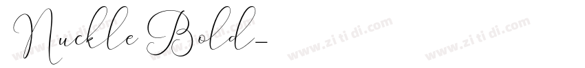 Nuckle Bold字体转换